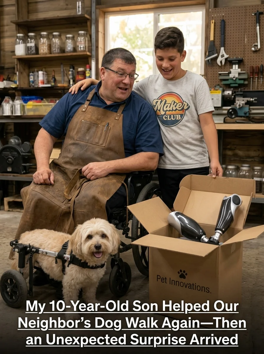 My 10-Year-Old Son Helped Our Neighbor’s Dog Walk Again—Then an Unexpected Surprise Arrived