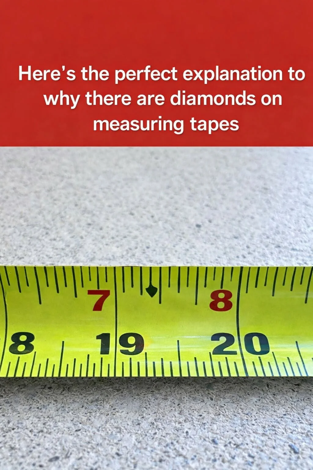 What the Black Diamond Symbols on Measuring Tapes Really Mean