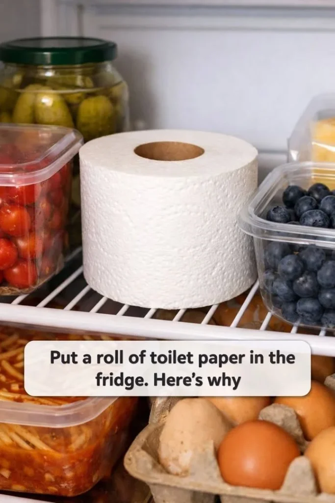 Put a roll of toilet paper in the fridge. Here’s why