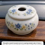 Bought a weird ceramic jar at a spring estate sale.