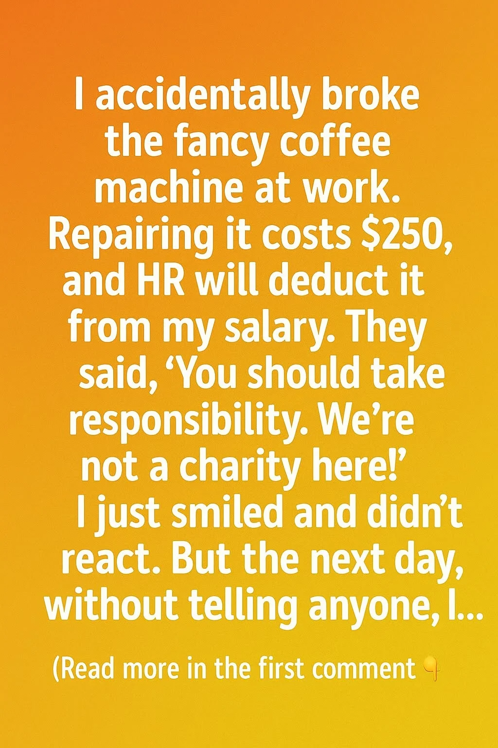 What Fixing the Office Coffee Machine Taught Me About Responsibility